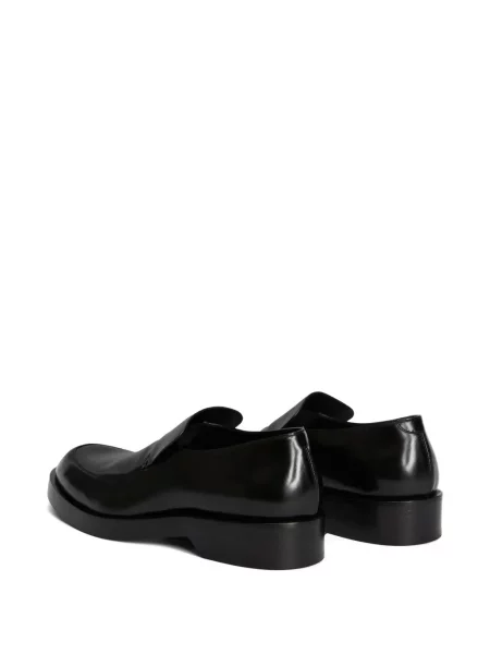 Kožené loafers Jil Sander černé
