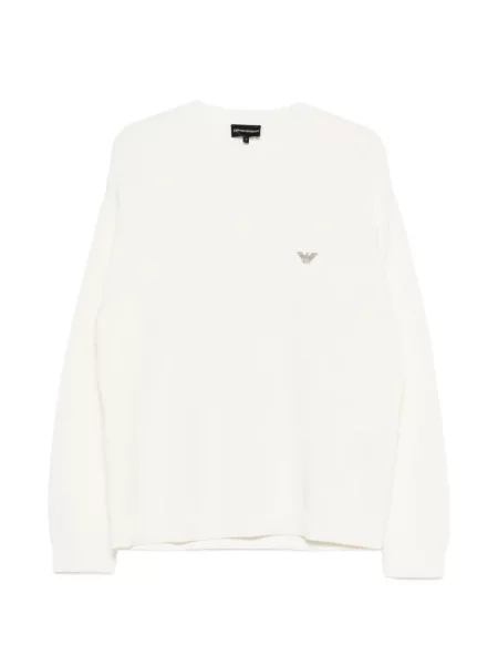 Pulover Emporio Armani alb