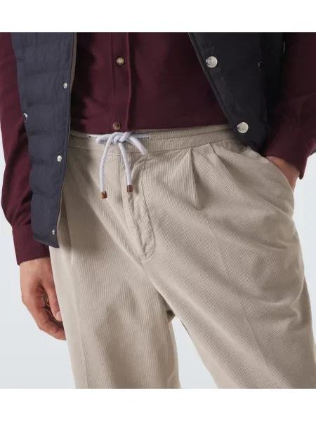 Pantaloni Brunello Cucinelli conici bej