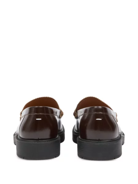 Pantofi loafer Maison Margiela din piele maro
