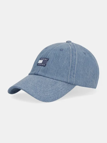 Tommy Jeans Șapcă TJM HERITAGE OVER DYED DENIM CAP denim albastru