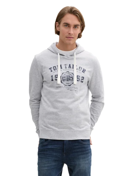 TOM TAILOR Majica marine / pegasto siva