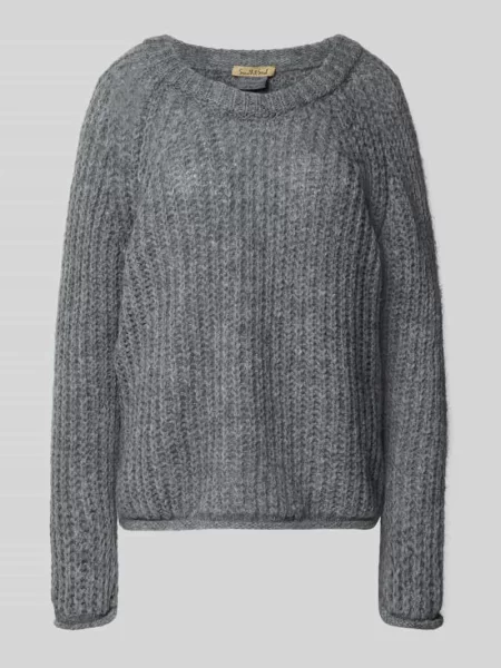 Sweter z dzianiny o kroju relaxed fit z dodatkiem moheru Smith And Soul