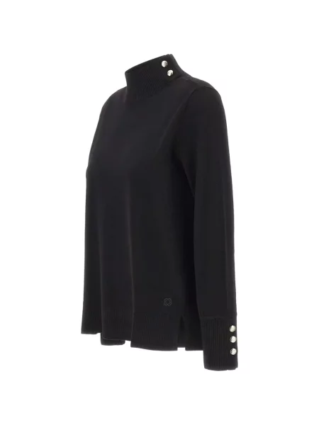 Pulover Elena Mirò cu broderie negru