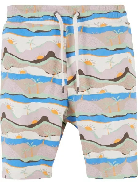 Just Rhyse Kalhoty Sunrise modrá / šedá / černá bílá