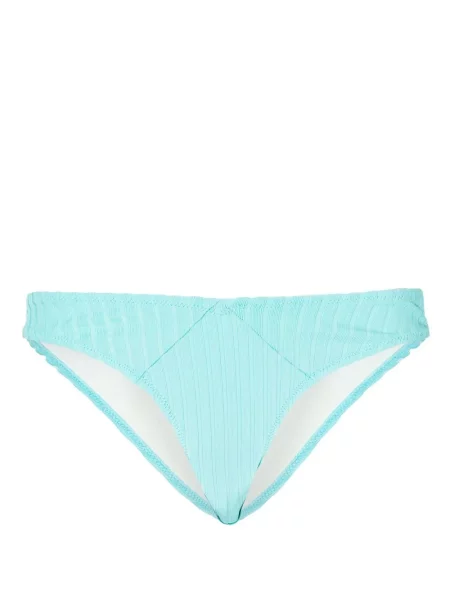 Bikini Solid & Striped w paski prążkowany niebieski