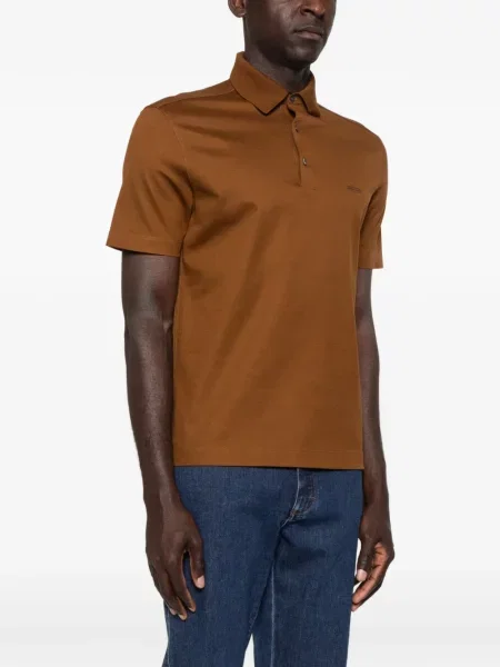 Tricou polo Zegna maro