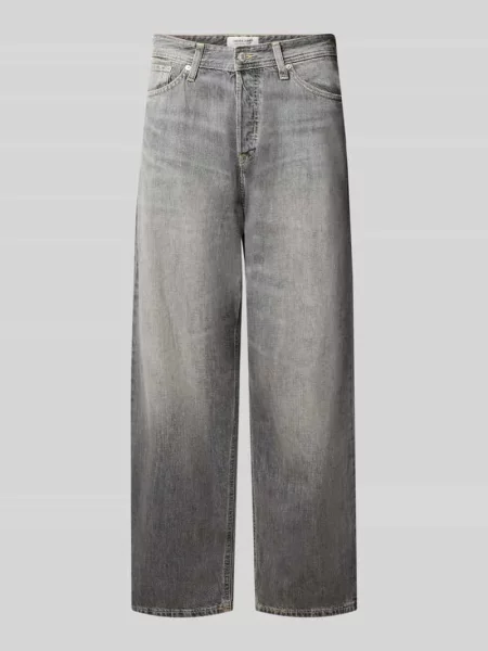 Jeansy o kroju straight fit z czystej bawełny z efektem znoszenia Jack & Jones