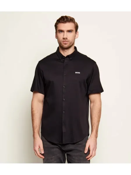 BOSS GREEN Cămașă ST_Motion S | stretch negru