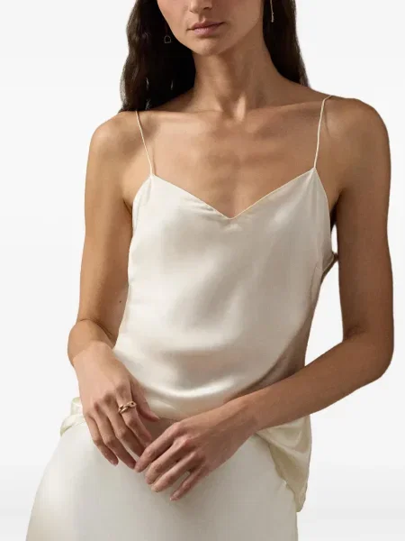 Top Ralph Lauren Collection cu decolteu în V