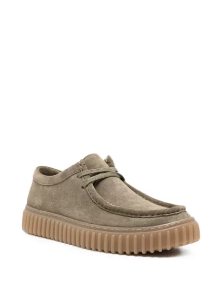 Pantofi derby Clarks verde