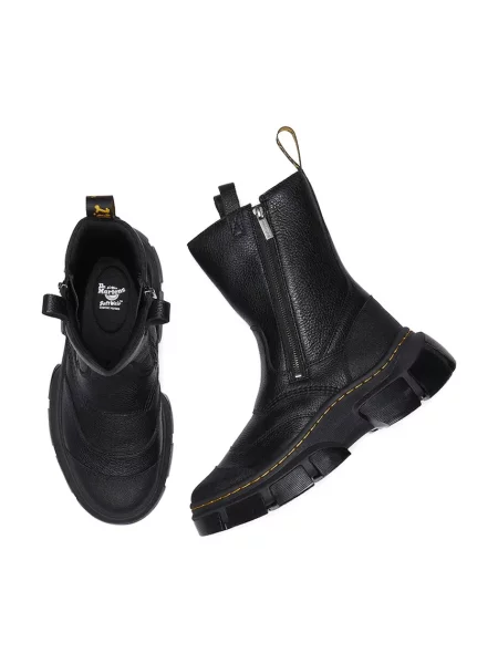 Кожаные ботинки Dr. Martens на платформе черные