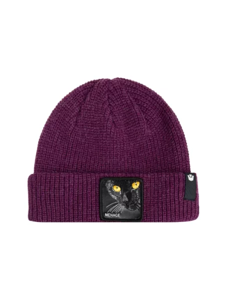 Lniana czapka Goorin Bros fioletowa