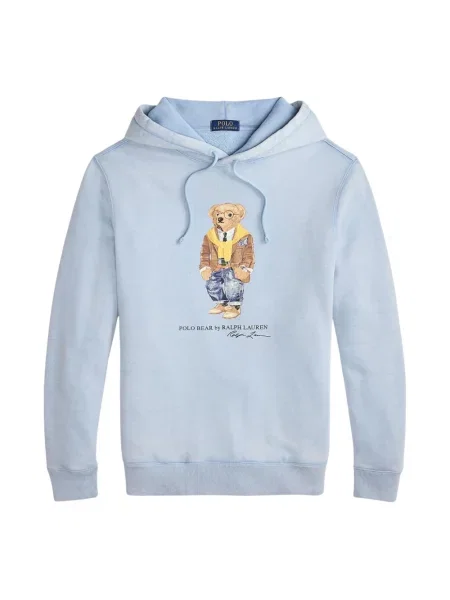 Bluza z kapturem Polo Ralph Lauren niebieska