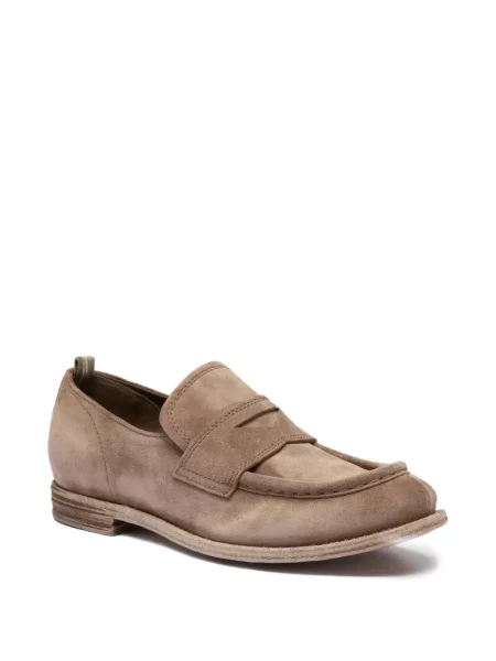Pantofi loafer Officine Creative din piele de căprioară