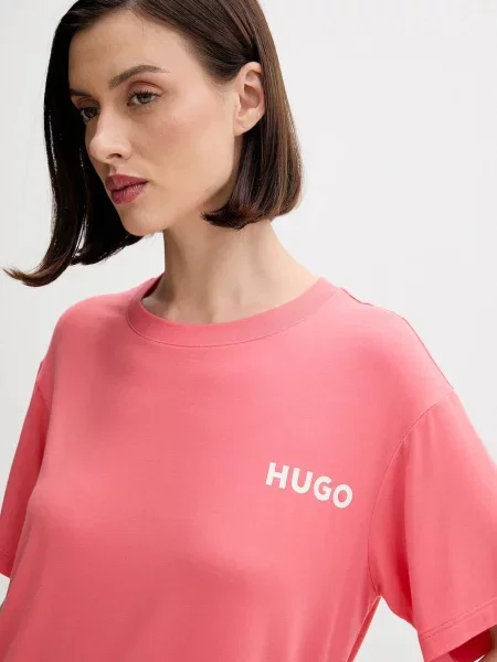 Футболка лаунж HUGO рожевий