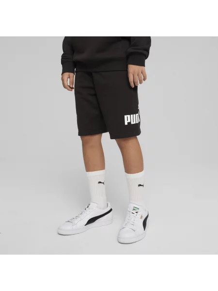 PUMA Młodzieżowe szorty ESS z logo No. 1 Akcesoria czarny