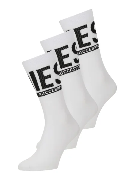 DIESEL Nogavice SKM-RAY črna bela