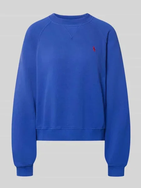 Bluza o kroju regular fit z mieszanki bawełny Polo Ralph Lauren niebieska