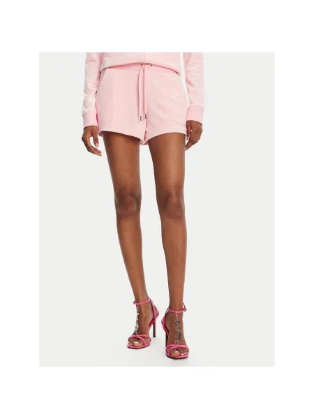 Juicy Couture Športne kratke hlače Eve Regular Fit roza