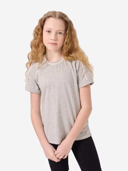 Tommy Life Majica TOMMY Baumwoll-T-Shirt svijetlosiva
