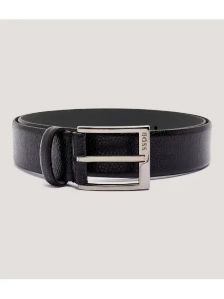 BOSS BLACK De piele curea Elloy-Gr negru