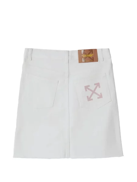 Fustă din denim copii Off-white alb