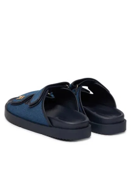 Šľapky Tommy Hilfiger Double Strap Denim Sandal modrá