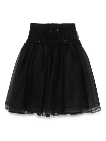 Fustă midi Noir Kei Ninomiya din tul până la genunchi negru