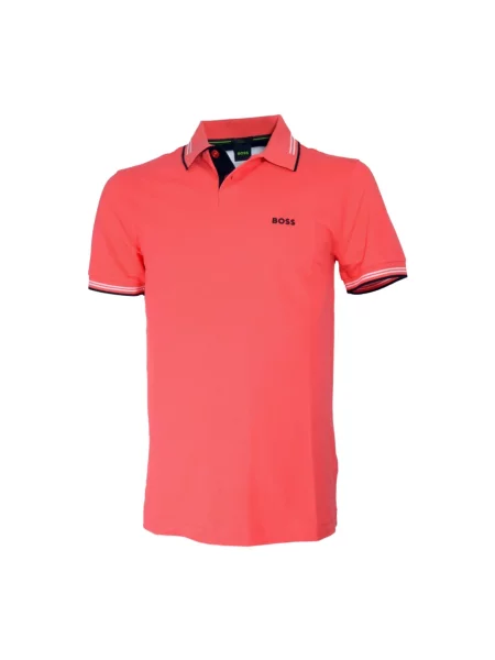 Koszulka polo Boss czerwona