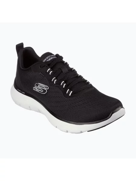 Női SKECHERS Flex Appeal New Path fekete/fehér cipő. Méret: 38 EU fehér