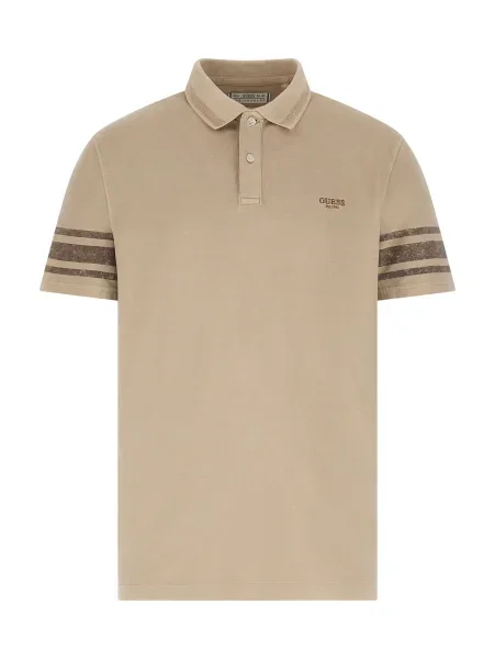 GUESS Tricou maro / gri taupe bej
