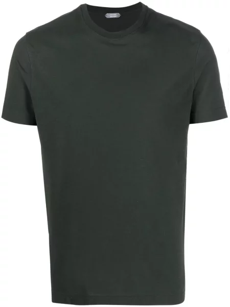 Tricou Zanone cu decolteu rotund verde