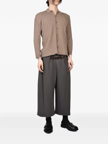 Cu centură pantaloni Magliano maro