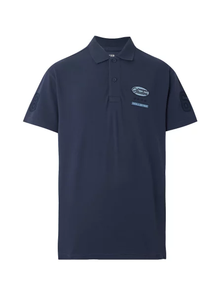 HOLLISTER Tricou bleumarin / opal / deschis albastru