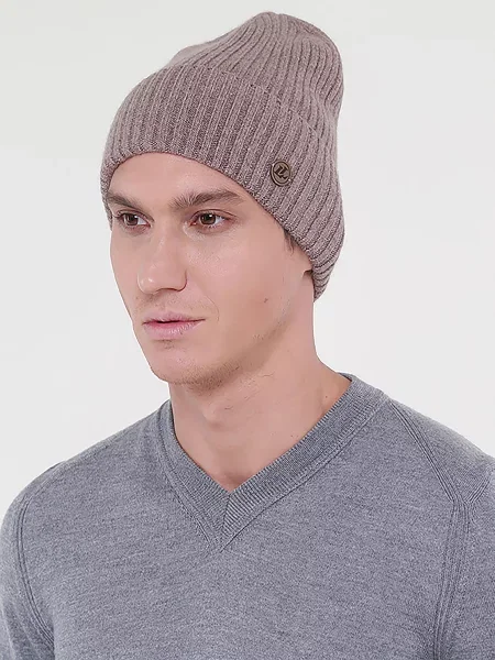 Шапка Luckylook коричневая