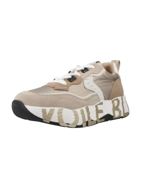 Sneakersy Voile Blanche skórzane beżowe