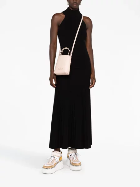 Geantă shopper Chloé roz