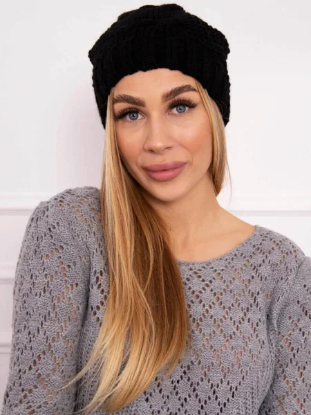 Șapcă Kesi din fleece negru