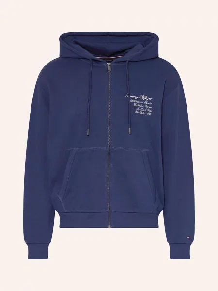Tommy Hilfiger Mikinová Bunda tmavě modrá
