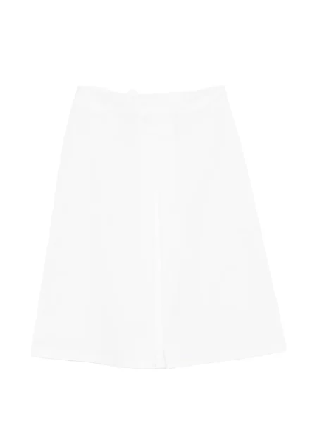 Spódnica midi Alpha Studio do kolan w kształcie litery A biała