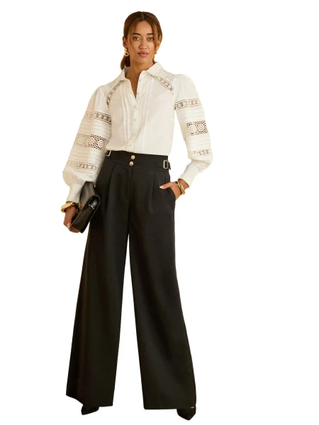 Love & roses Pantaloni negru