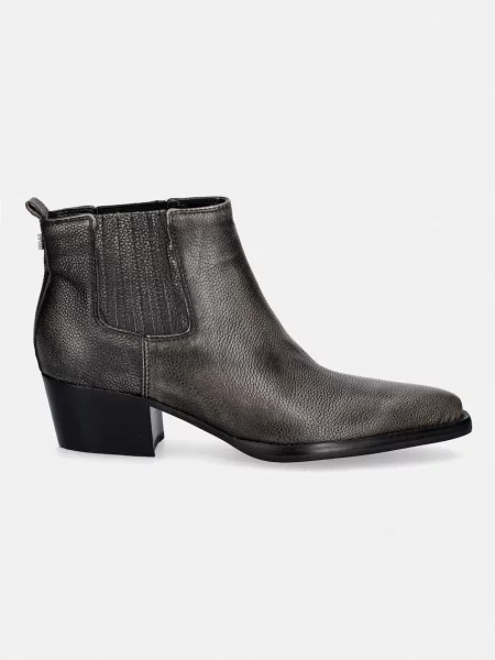 Кожаные ботинки Guess на низком каблуке