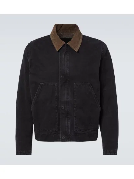 Яке Saint Laurent от рипсено кадифе черно