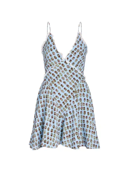 Rochie mini Markarian cu imagine albastru