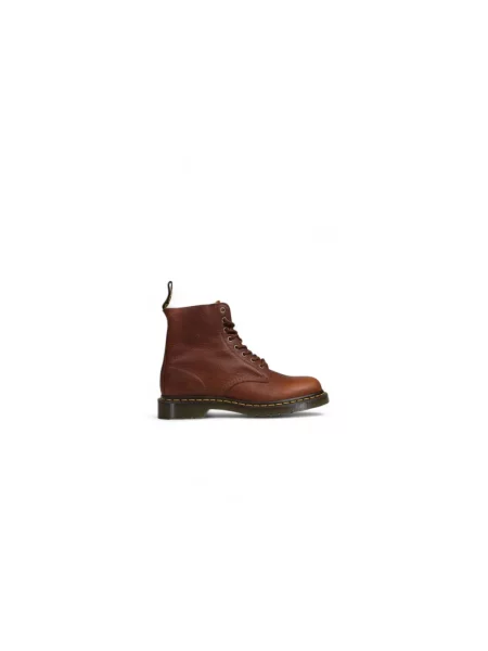Botki Dr. Martens skórzane brązowe