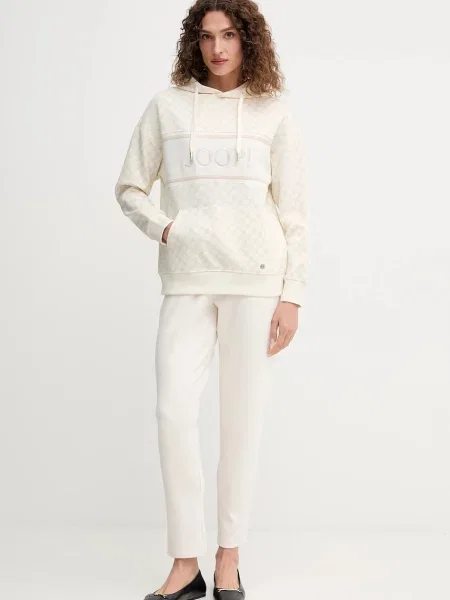 Joop! spodnie dresowe z aplikacją beżowy