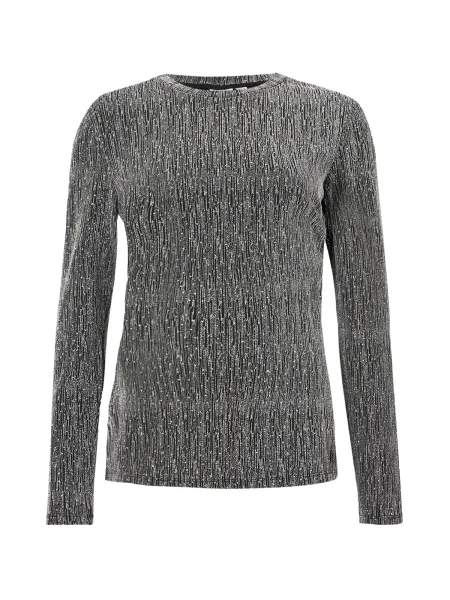 PIECES Tricou PCMAEVE / argintiu negru