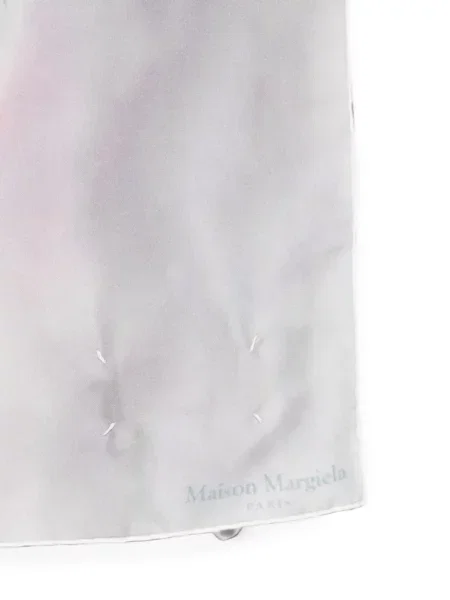 Fular Maison Margiela cu imagine alb