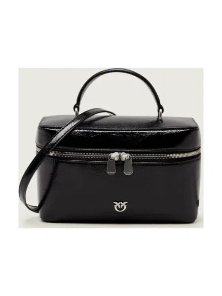Geanta de piele Pinko din piele clasică negru